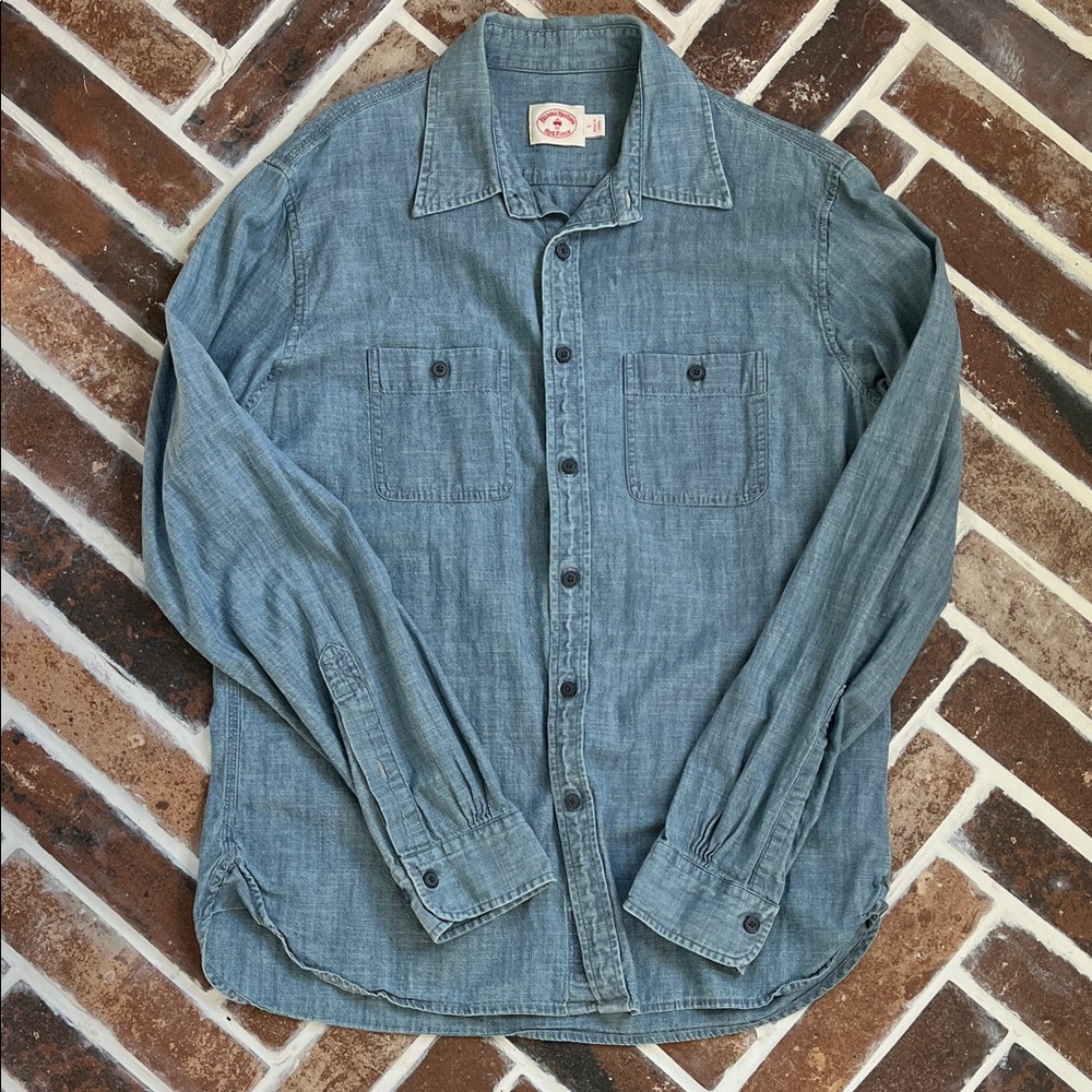 Brooks Brothers Blue Chambray Shirt - Slim Fit